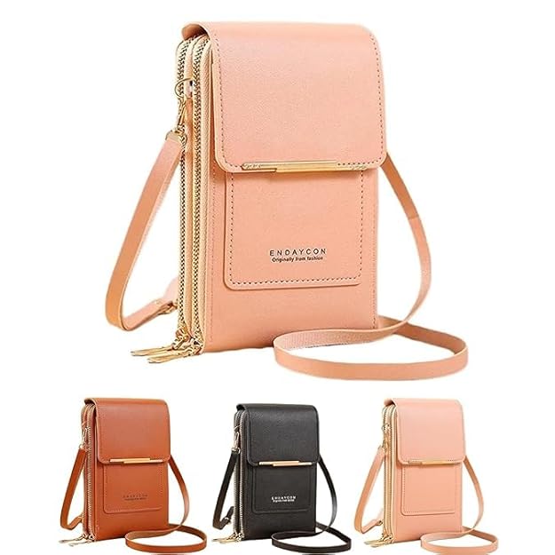 Premium PU Leather Phone Pouch with Card Slots